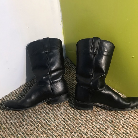 Cowboy boots Bronco Womens Black Cowboy Boots Manmade Upper, All Material - Picture 3 of 6